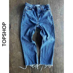 TOPSHOP  I  Hight Rise Straight Crop Jeans  I  SIZE 26